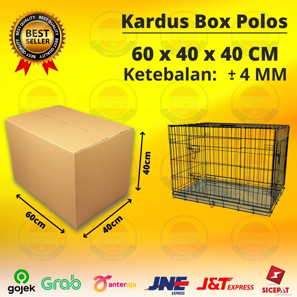 

5.5 Brand Kardus Karton Box Besar 60x40x40 CM Dus Packing Packaging Pindahan Jumbo Polos