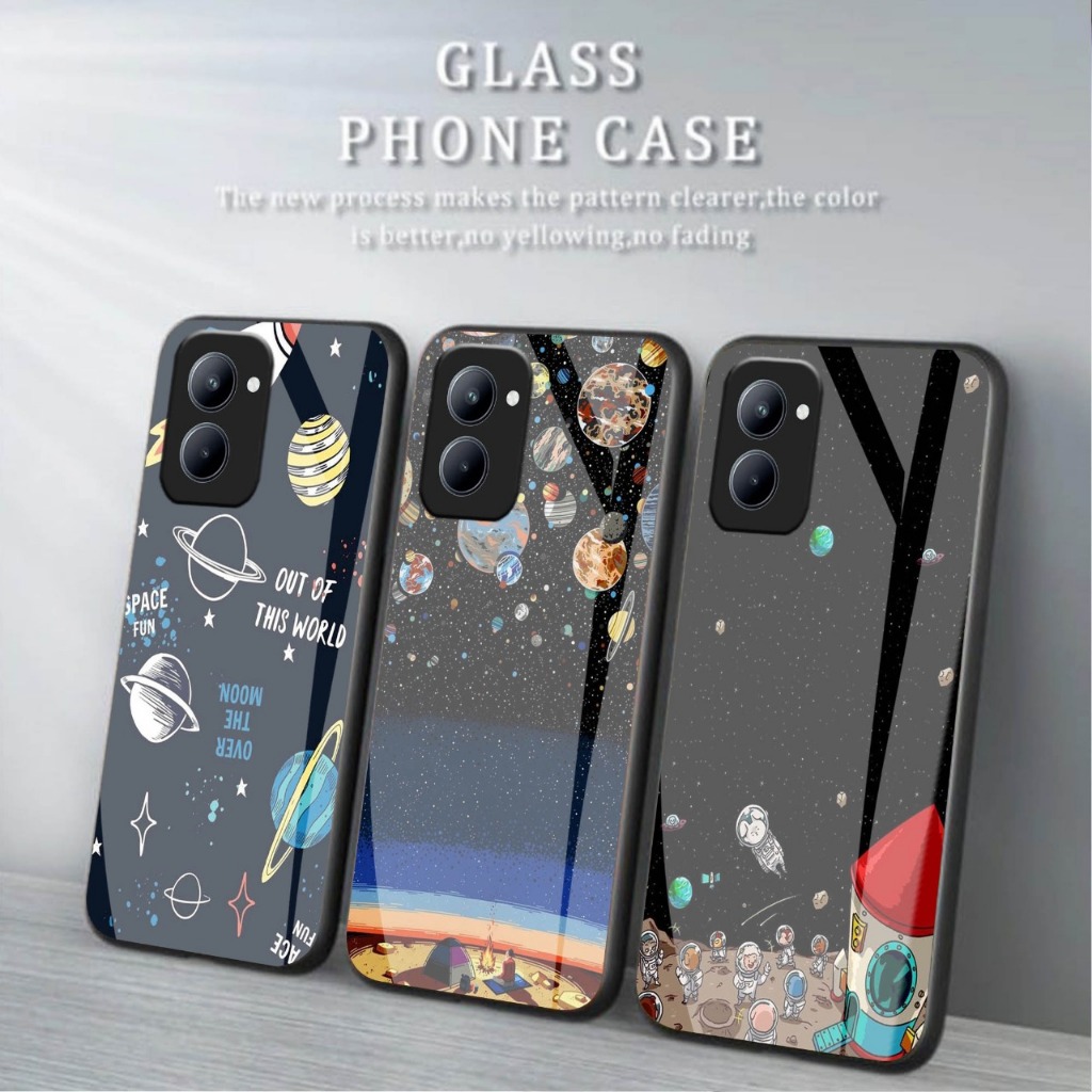 Case Kaca Glossy Realme C33 - Case Hp Realme C33 - Case Keren Realme C33 - Casing Realme C33 - Case 