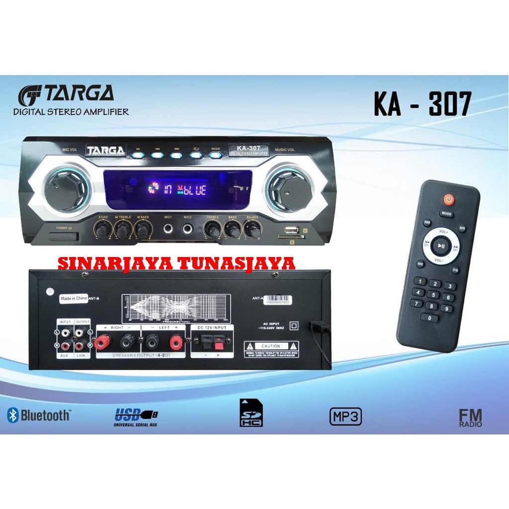 POWER AMPLI TARGA KA307 AMPLIFIER KARAOKE KA 307