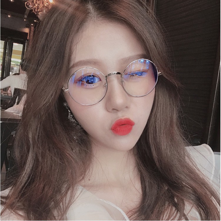 Kacamata Bulat Korea Kaca Mata Keren Bulat Korea bening new trend fashion