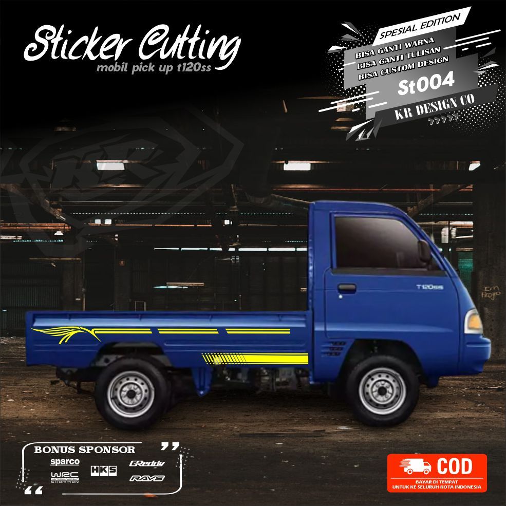 Sticker Cutting Pick Up T120ss Bisa Cod Stiker Stripping Mobil Pick Up Stiker Mobil Pick Up Coolt T1