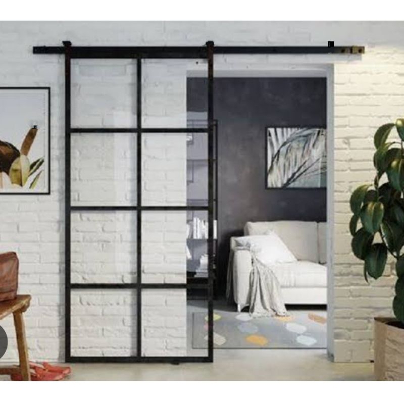 pintu sliding ornamen aluminium geser