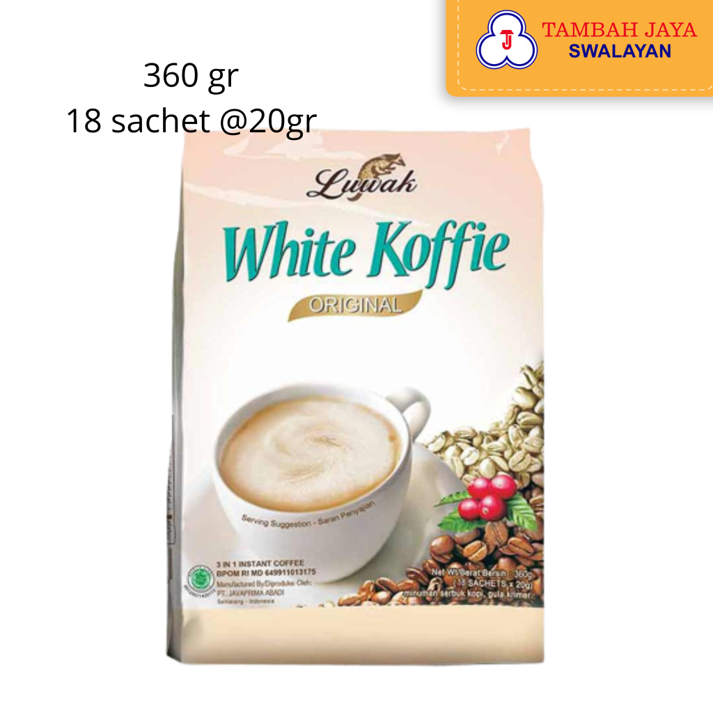 

Luwak White Koffie Original 360gr 18 sachet