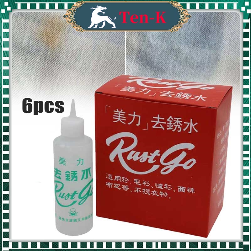 Penghilang Noda Karat 6PCS Cairan Penghilang Noda Karat