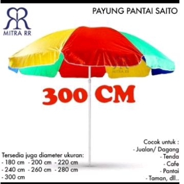 ⭐⭐⭐⭐⭐ Payung pantai / payung jualan SAITO, Tripod ( kaki ) payung. Tebal berkualitas. ORI
