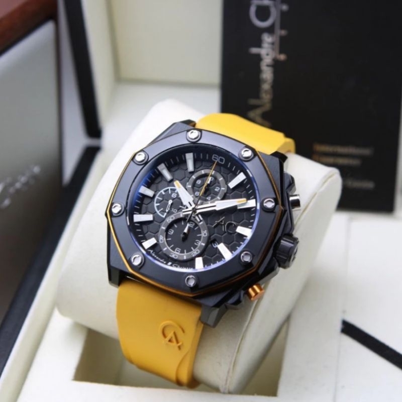 ALEXANDRE CHRISTIE 9601 AC 9601 Ac 9601 BLACK YELLOW RUBBER PRIA ORIGINAL