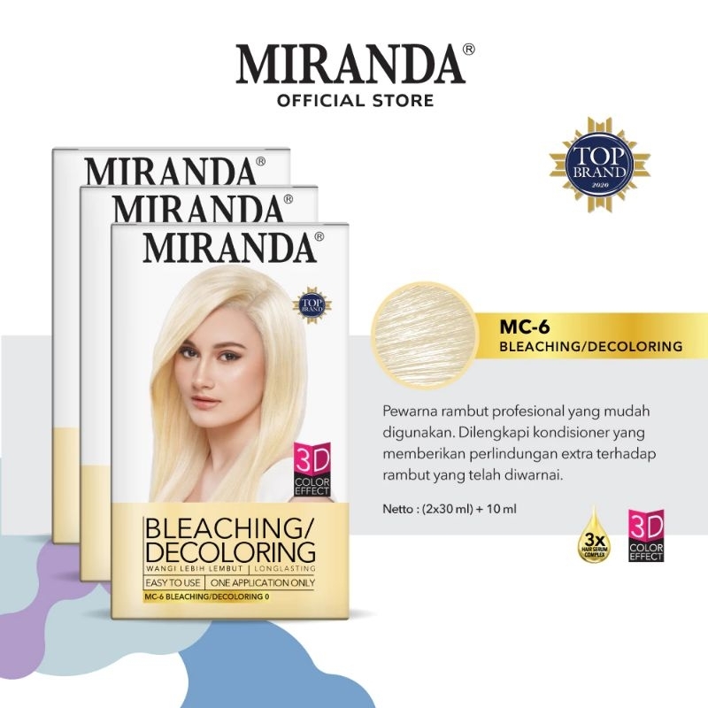 Miranda Hair Color Mc6 Bleaching/30G (paket 3pcs)