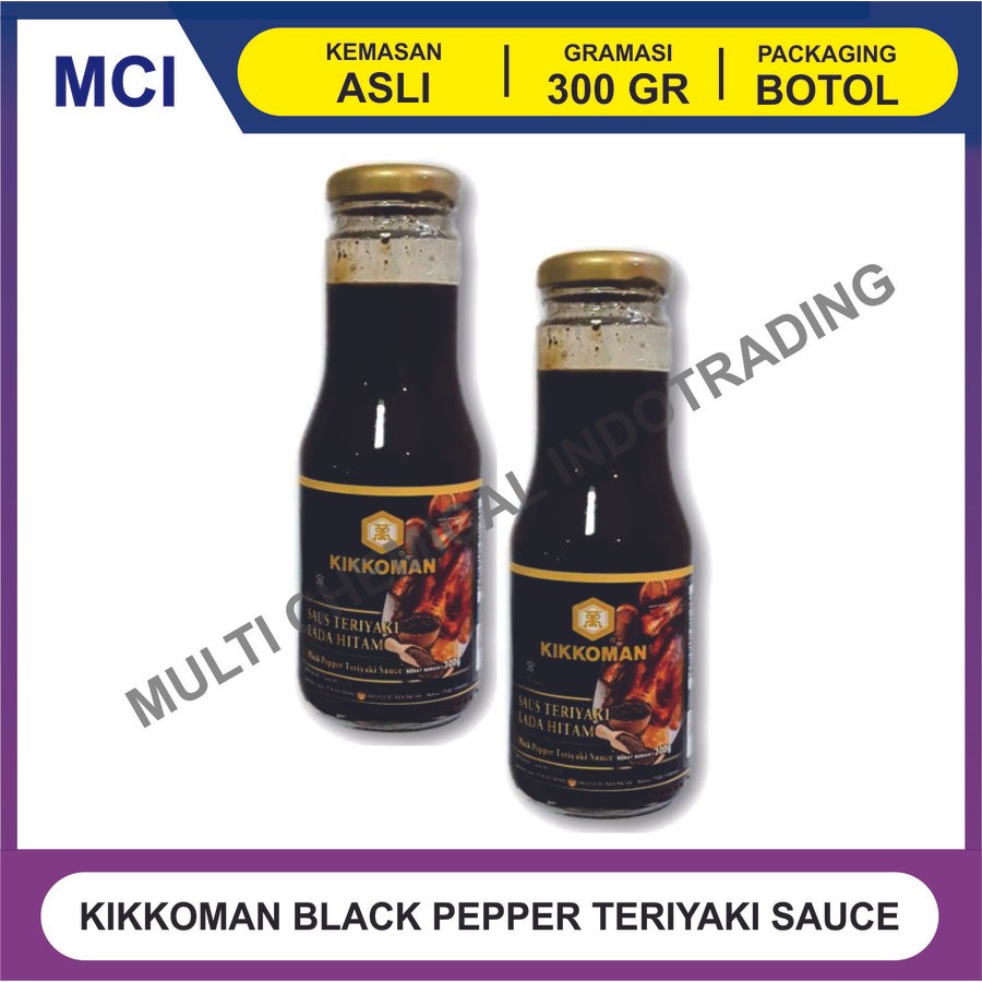 

KIKKOMAN BLACK PEPPER TERIYAKI SAUCE LADA HITAM 300 GR - 1 DUS 12 PCS