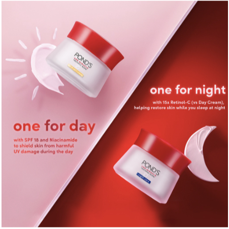 Pond's Age Miracle Day & Night Cream 10gr | Paket Krim Ponds Day & Night