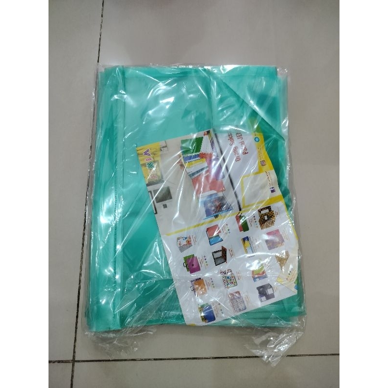 

map plastik kancing folio isi 12