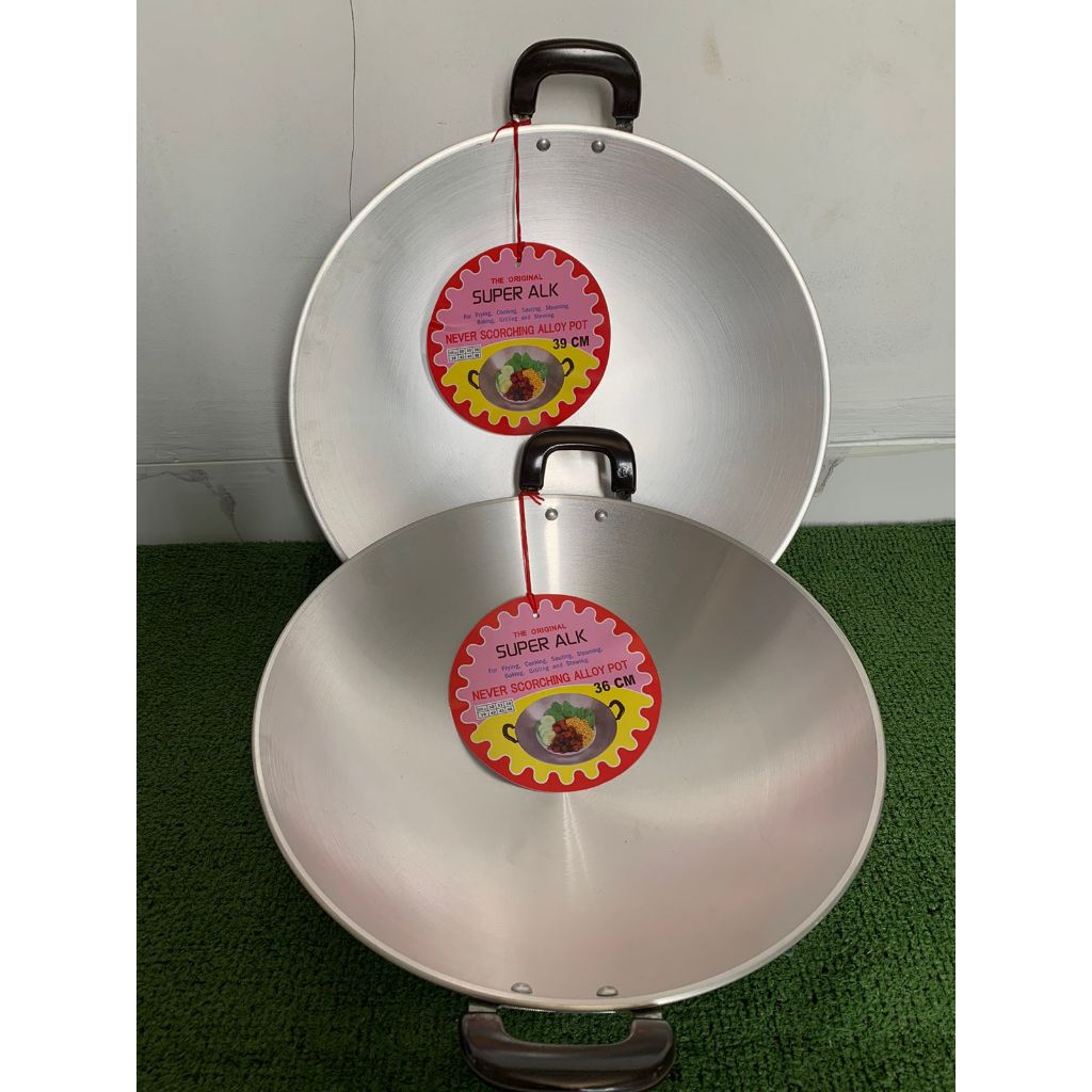 Wajan penggorengan kuali wok 36,39 CM kualitas taiwan