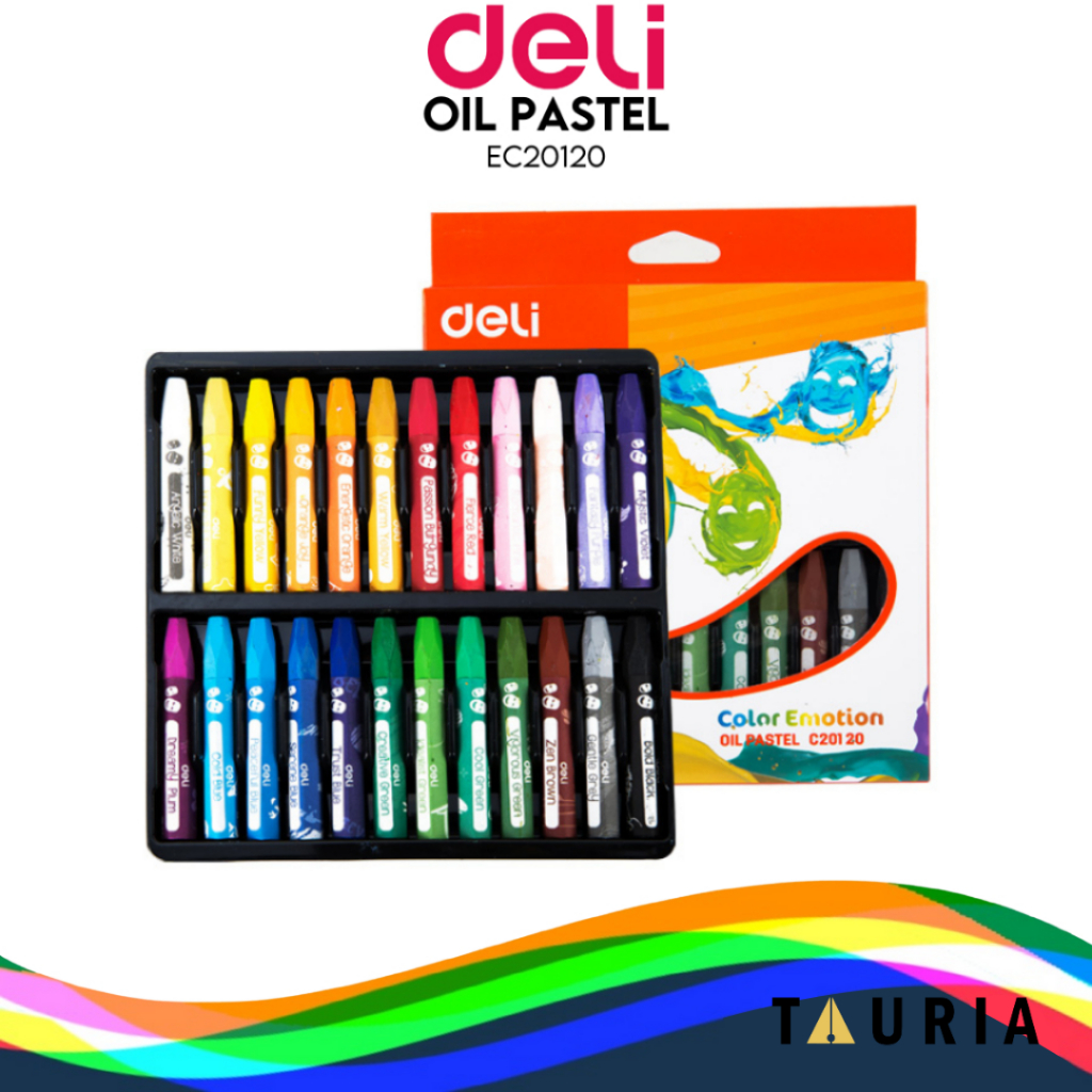 

DEL OIL PASTEL CRAYON 24 WARNA KEMASAN PAPER BOX C20120