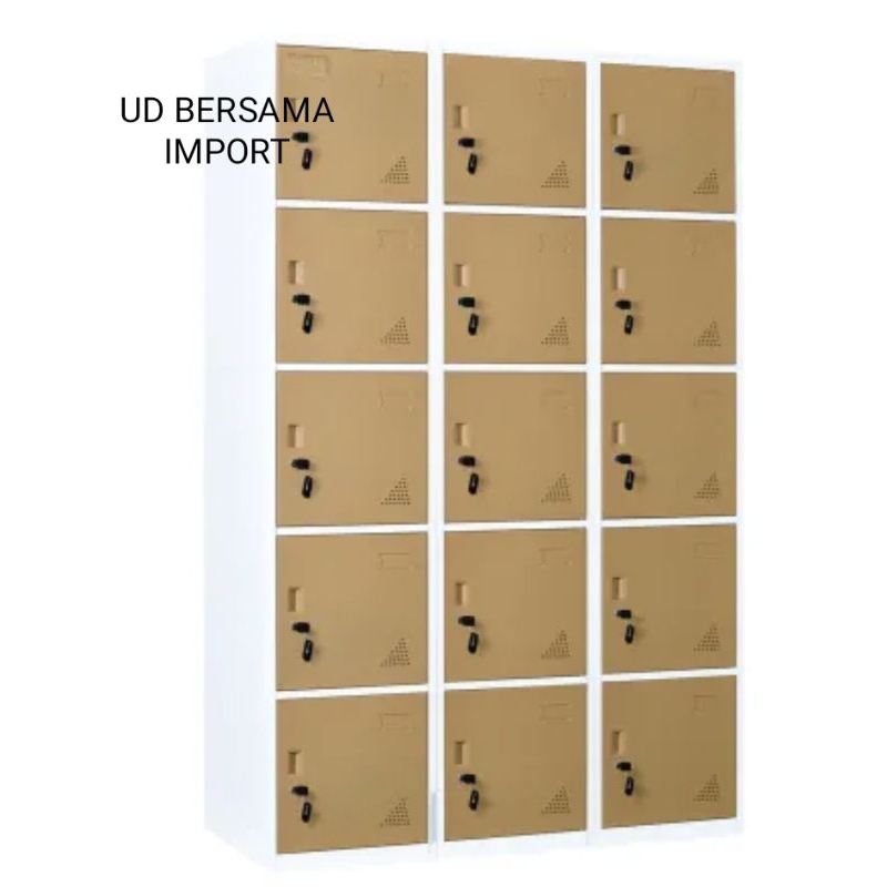 MASTERSPACE Loker 15 Pintu/Loker Penyimpanan - Krem Beige