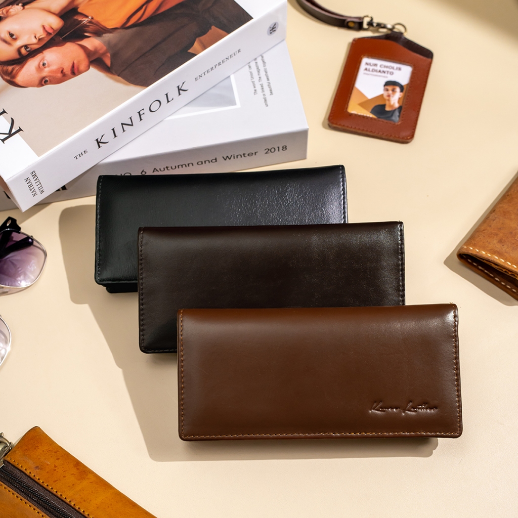 Kenes Leather Dompet Panjang Wanita Kulit Asli CECILION - Free Gravir Nama