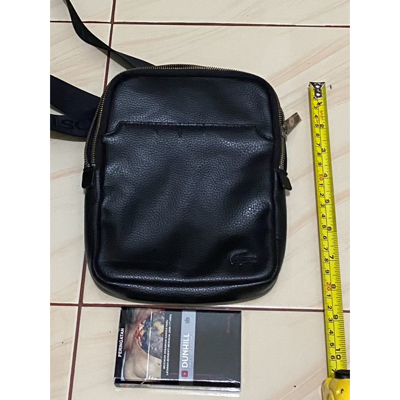 Slingbag Lacoste Original Second Tas Leather Kulit