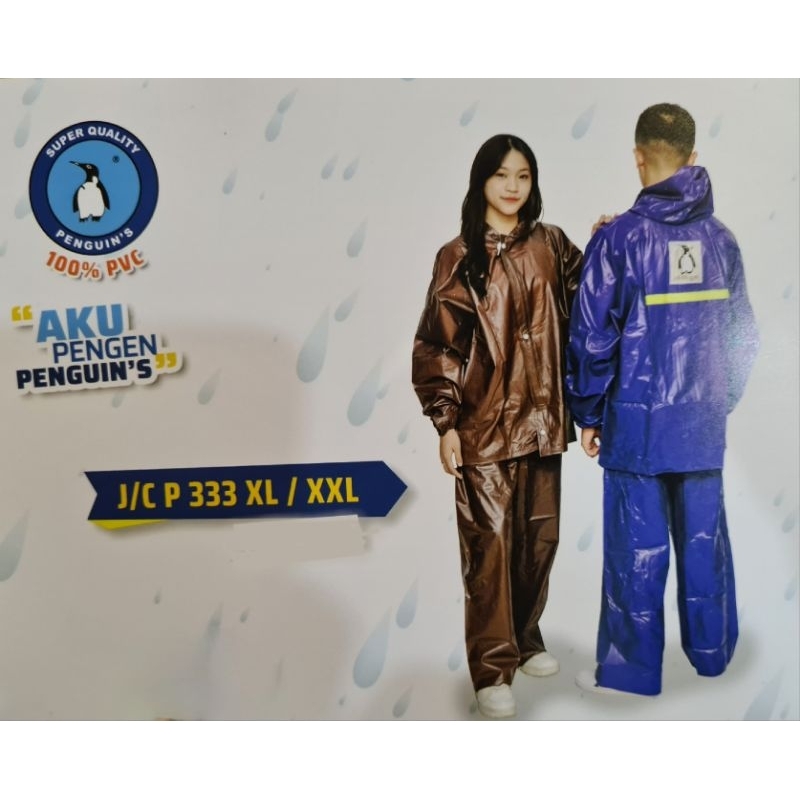 JAS HUJAN PENGUIN P333 XL / XXL JAKET CELANA