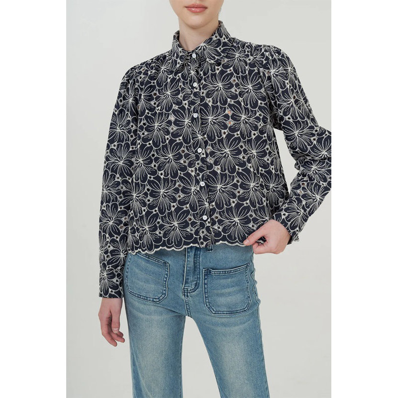 preloved duma khaye shirt navy