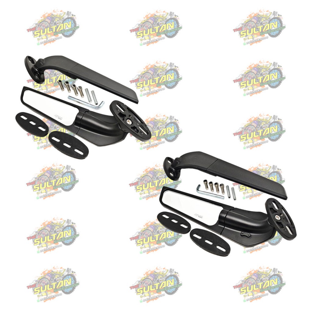 KACA SPION WINGLET MODEL RIZOMA STEALTH UNIVERSAL