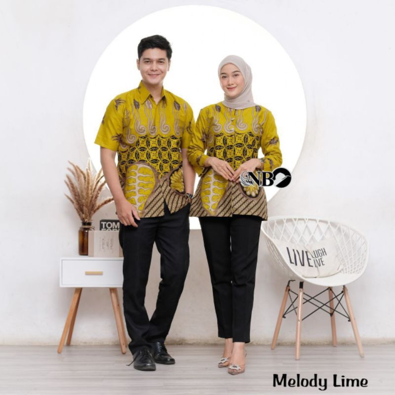 COUPLE BATIK SERAGAM KANTOR BATIK MODERN