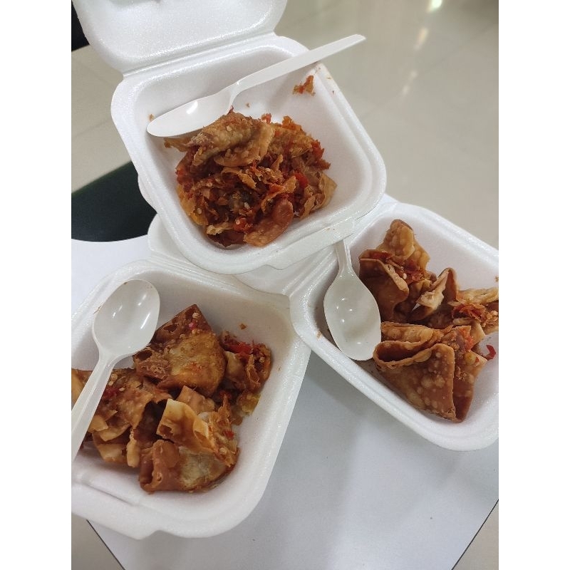 

pangsit geprek