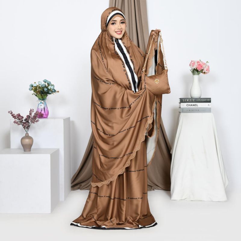 ASNUR JAYA ORIGINAL/MUKENAH/SILK HIGH QUALITY/PREMIUM/PRINTING