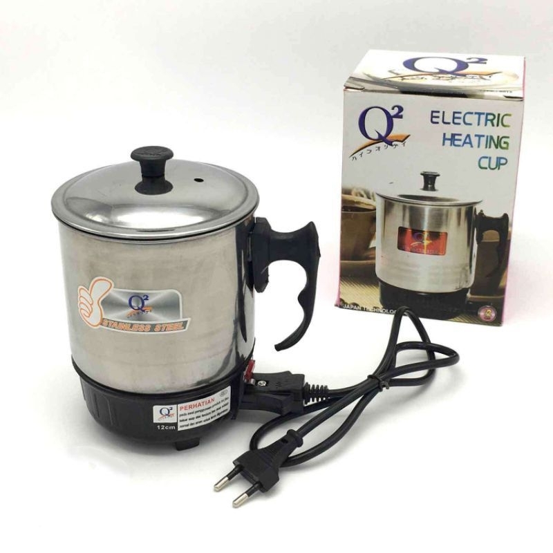 Mug Listrik Q2 15cm 14 13 12 cm / alat masak listrik / teko masak / teko sup / gelas listrik / kettl