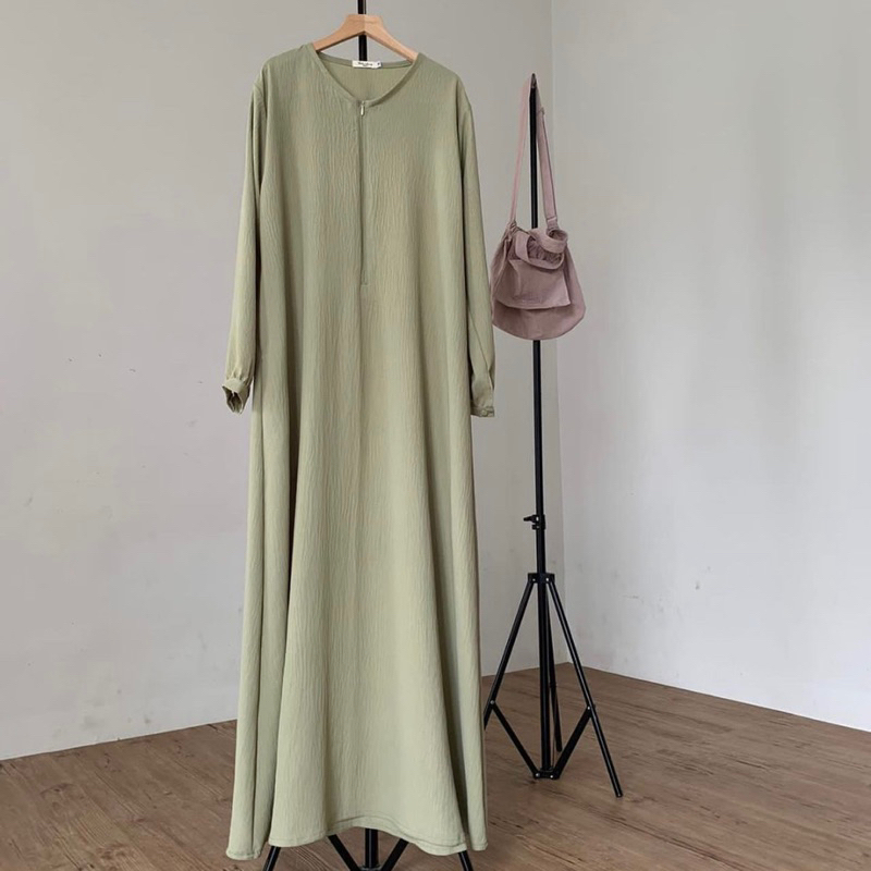 KEERAN DRESS GAMIS SYARI POLOS / GAMIS WANITA TERBARU TERLARIS-2