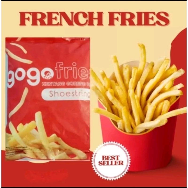 

gogo kentang shoestring 1 kg | french fries | kentang frozen