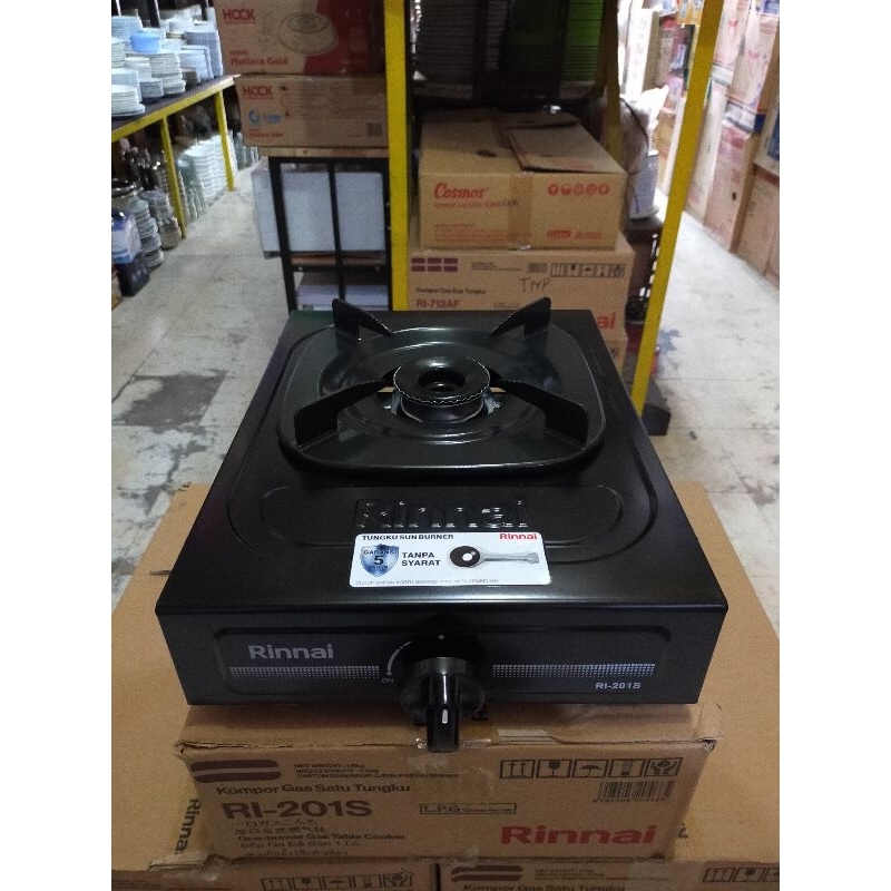 Kompor Gas Rinnai 1 Tungku RI-201S / Kompor Gas Rinnai 201S / Kompor Gas 1 Tungku / Kompor Rinnai / 