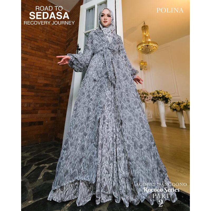Gamis Syari Sedasa Rococo Series Part 2 Ori By Agoest Hanggono (READY SIAP KIRIM)