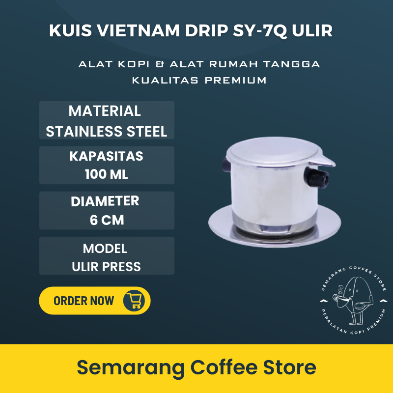VIETNAM DRIP 7Q SEKRUP ULIR 100ML STAINLESS STEEL
