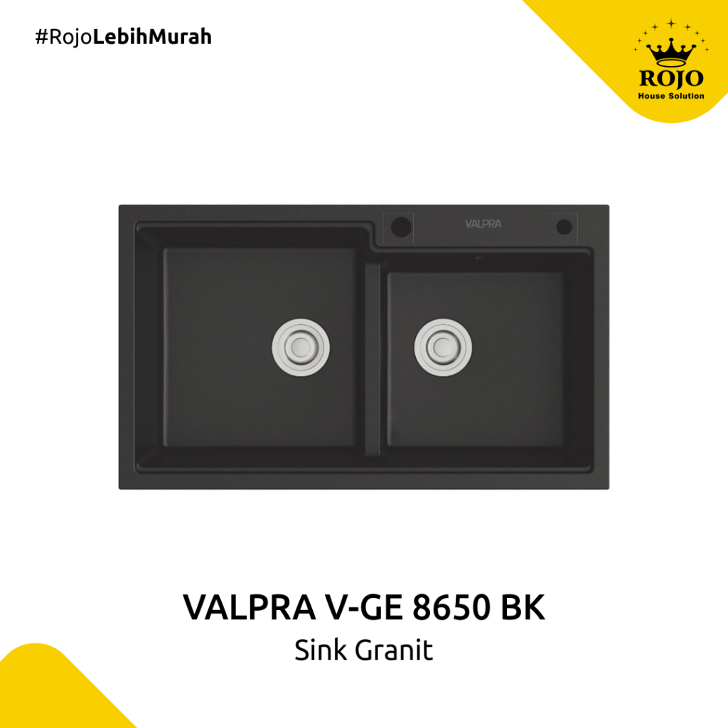 Valpra V-GE 8650 Black Sink Granit