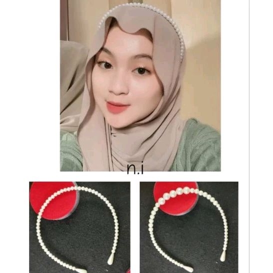 BANDO MUTIARA / BANDO HIJAB MUTIARA / BANDANA HIJAB