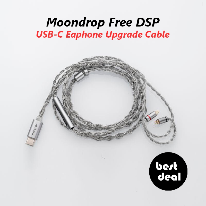Moondrop Free DSP USB-C DSP Earphone IEM 2pin Upgrade Cable with Mic