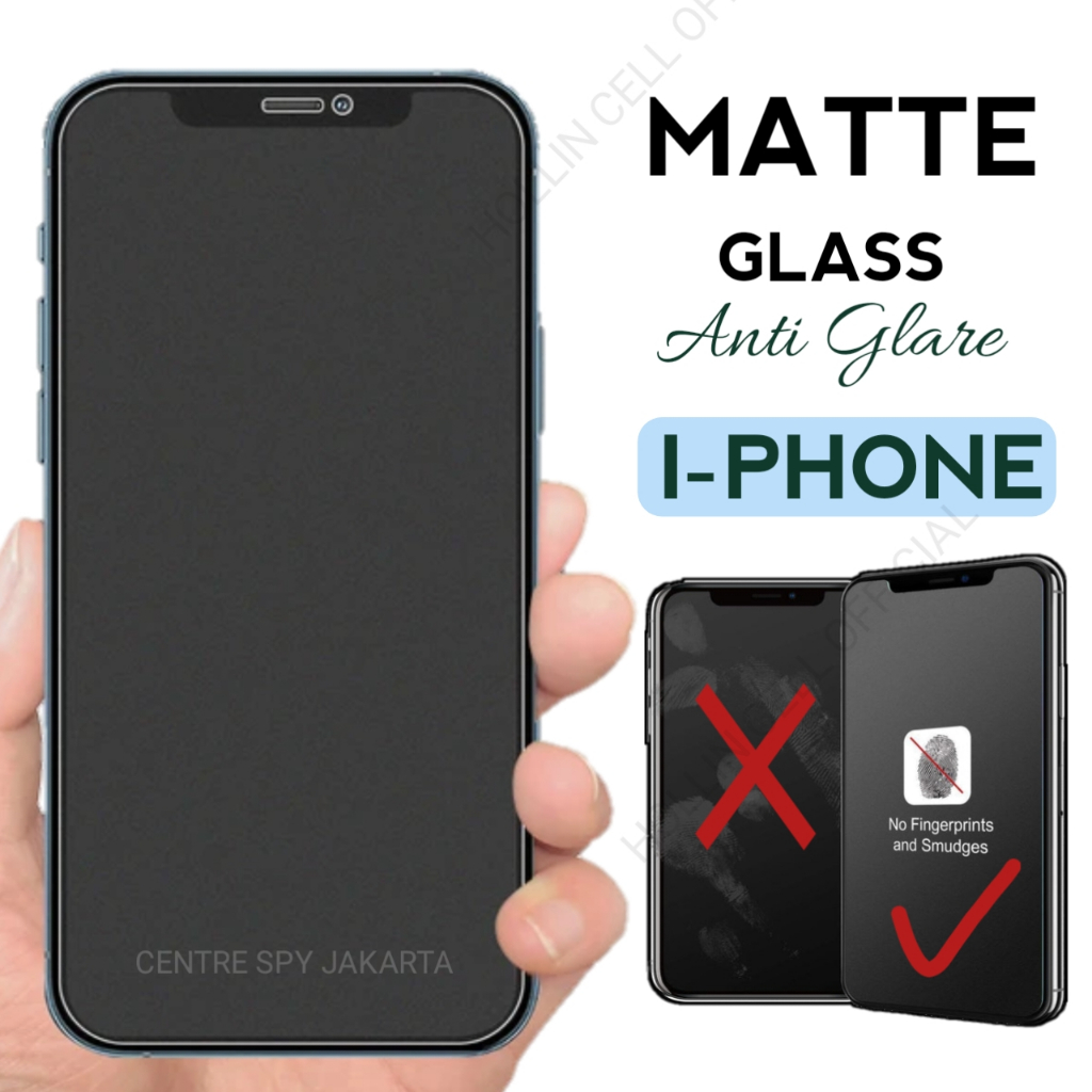Matte Glass 9H Full Layar Iphone 6+ Iphone 6S+ Iphone 7+ Iphone 8+ Tempered Glass Anti Minyak Anti G