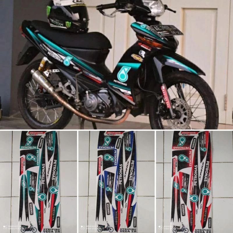 stripping lis sticker variasi Vega zr motif petronas stripping VEGA ZR PETRONAS