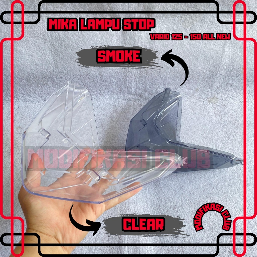 MIKA STOP VARIO 125 150 CBS ISS SP KEYLESS VARIO CLICK LED SYSTEM  PNP COVER LAMPU REM LAMPU BELAKAN
