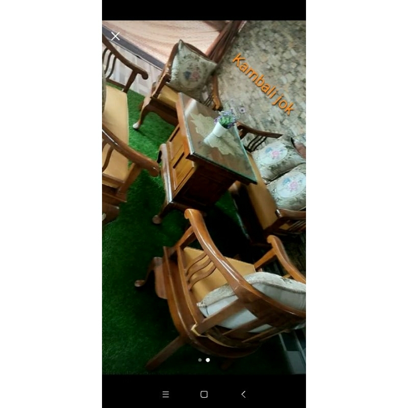 SARUNG+ISI BUSA jok bantalan dudukan kursi tamu BETAWI LENONG ( Oscar anti air warna nugget ),,Harga