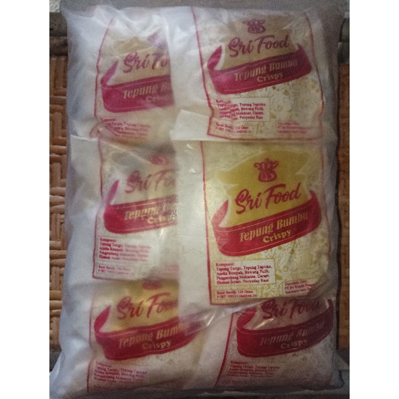 

Tepung Bumbu Crispy "Sri Food" 150gram