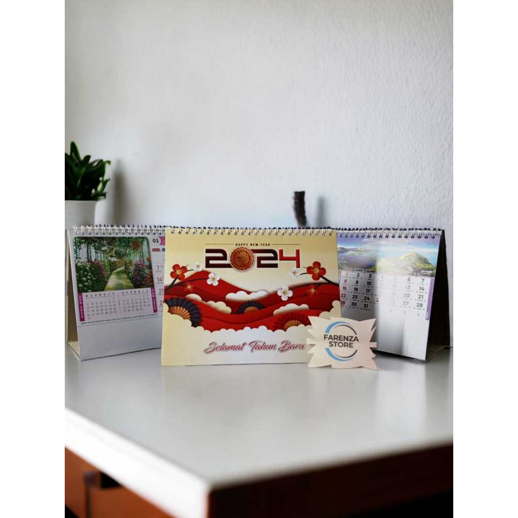 

Kalender Meja / kalender duduk 2024 motif mesjid dunia