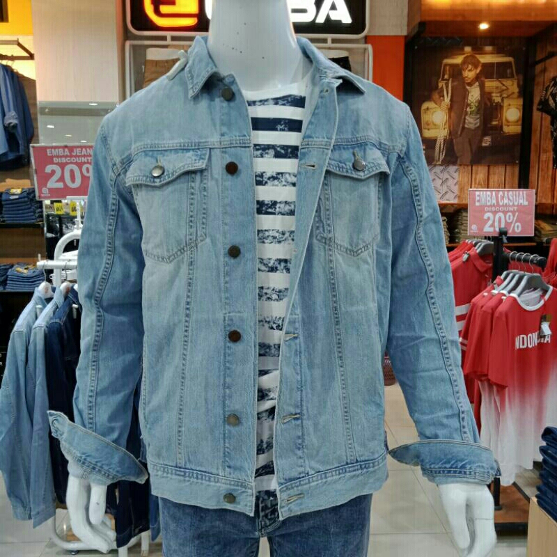 emba jaket jeans pria new arrival