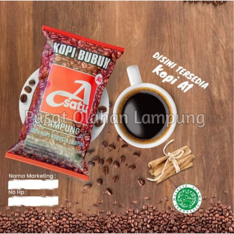 

Kopi Robusta Lampung Cap A1 | Kopi Bubuk Lampung Merek ASatu atau A Satu