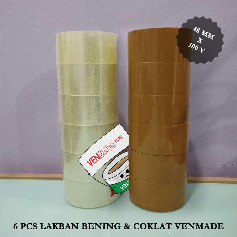 

11.11 BRANDS FESTIVAL 6 PCS LAKBAN BENING ATAU COKLAT 45 MM X 90 Y !! 1 SLOP