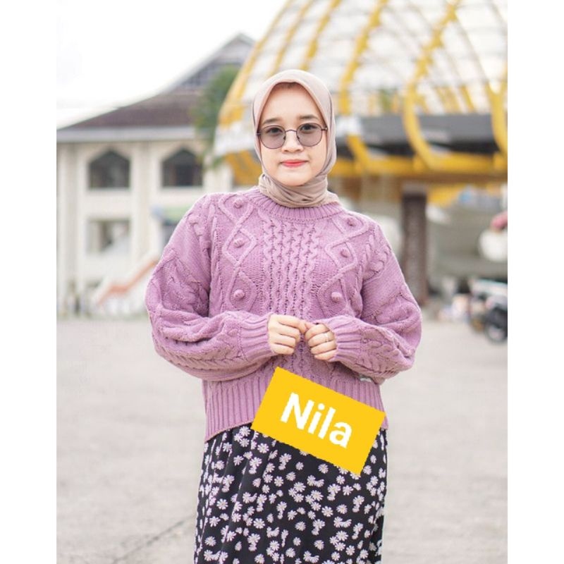 fn sweater rajut premium /tebal/ sweater rajut wanita