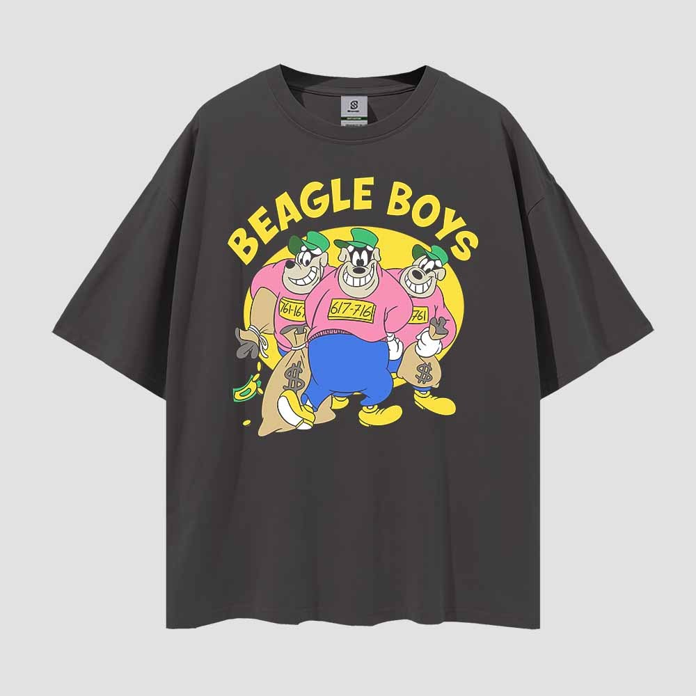 Beagle Boys Vintage T-shirt Style Oversize Tee