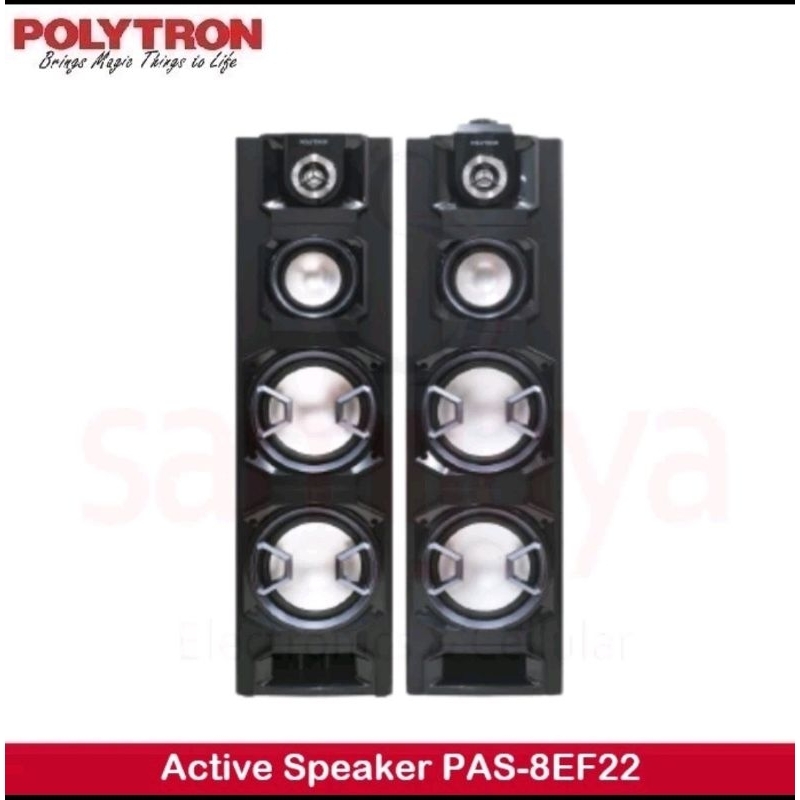 POLYTRON SPEAKER ACTIVE PAS 8EF22 8 INCH SPEAKER BLUETOOTH KARAOKE / SPEAKER AKTIF POLYTRON