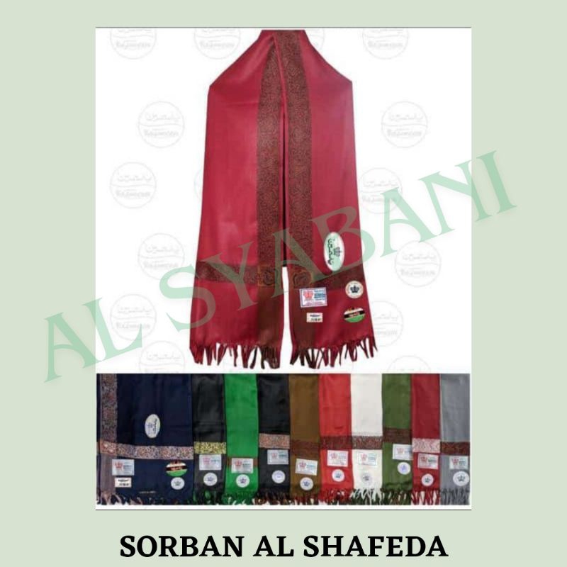 SORBAN PANJANG AL-SHAFEDA//SORBAN HIJAU//SYAL PANJANG