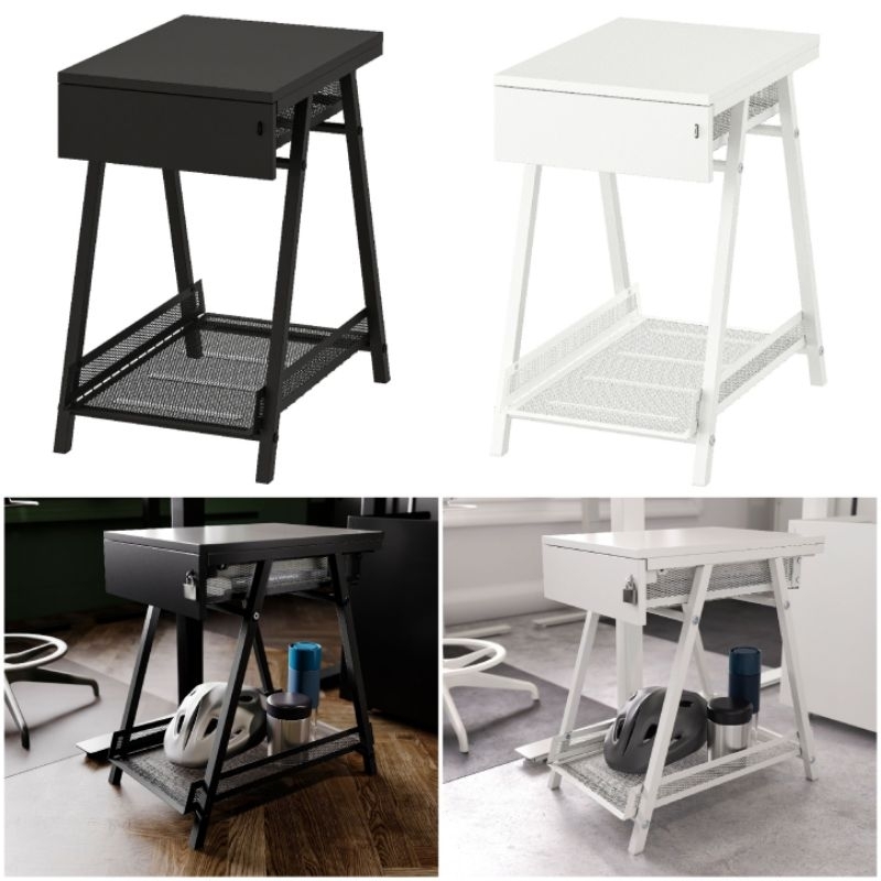 TROTEN Unit Laci dan Meja Penyimpanan Dapat Dikunci Ukuran 34x56cm