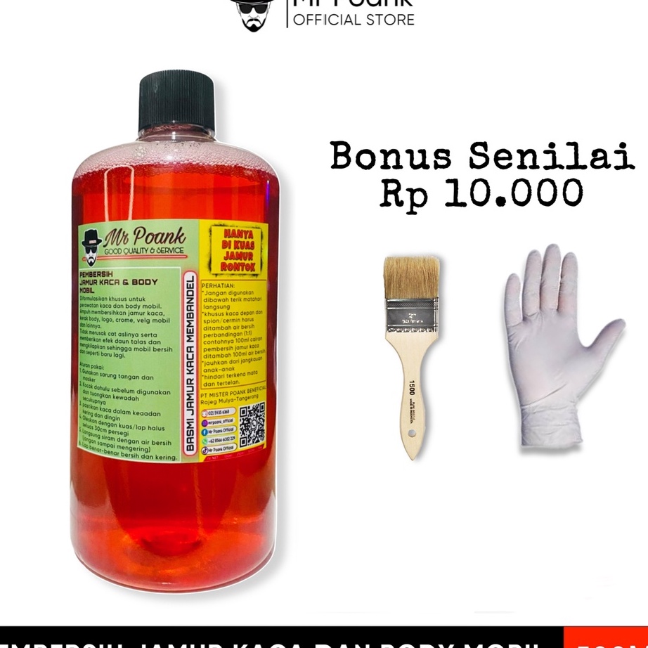 Diskon Mr Poank Cairan Pembersih Jamur Kaca Dan Body Mobil Terbaik Paling Ampuh Garansi Efek Daun Ta