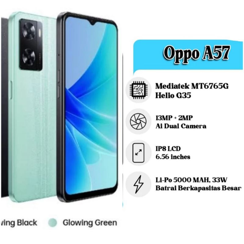 Oppo A57 Ram 4 + Extended Ram 4GB Rom 64GB (SECOND).. OPPO A57 RAM 4GB+4GB INTERNAL 64GB